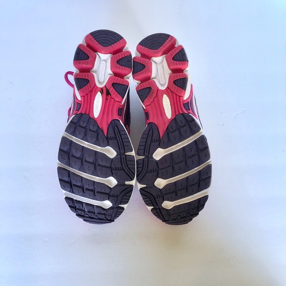 Saucony Girl's Pink Purple Cohesion 9 LLT Seankers - Picture 8 of 8